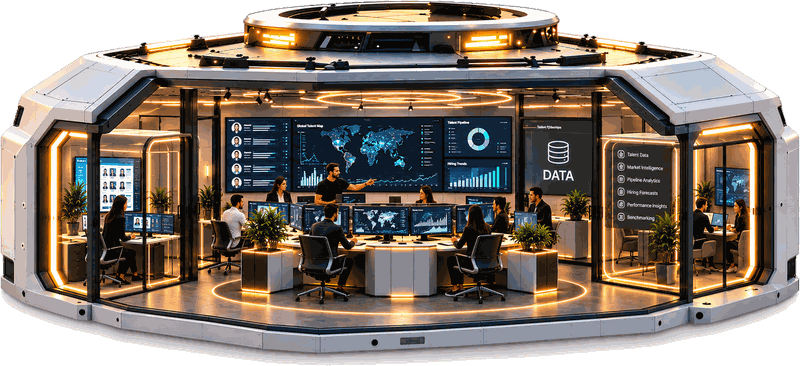 The Brokerr Data base with a global talent map and market intelligence